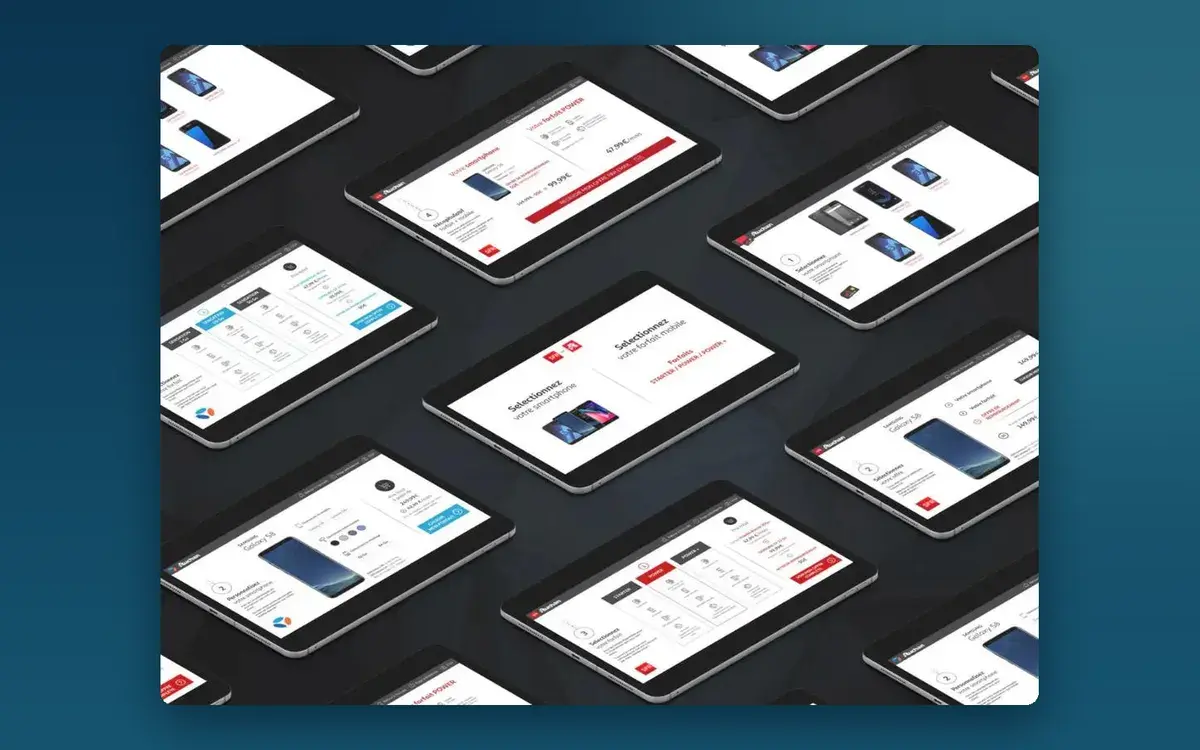 Parcours de choix d’un forfait mobile sur tablette